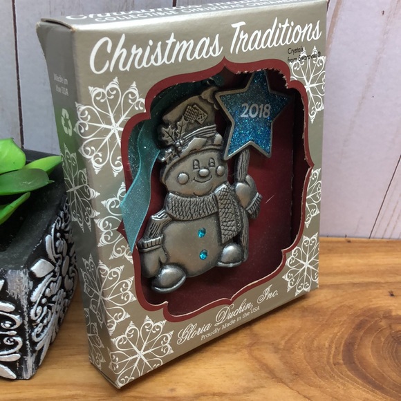 NIB! Snowman Ornament, 2018 - Picture 3 of 5